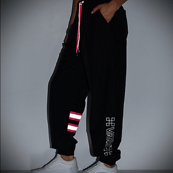 Vans After Dark Black and Pink Track Pant - Picture 3 of 4